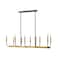 Z-Lite Haylie 10 Light Chandelier, Matte Black & Olde Brass 479-10L-MB-OBR - alternate 3
